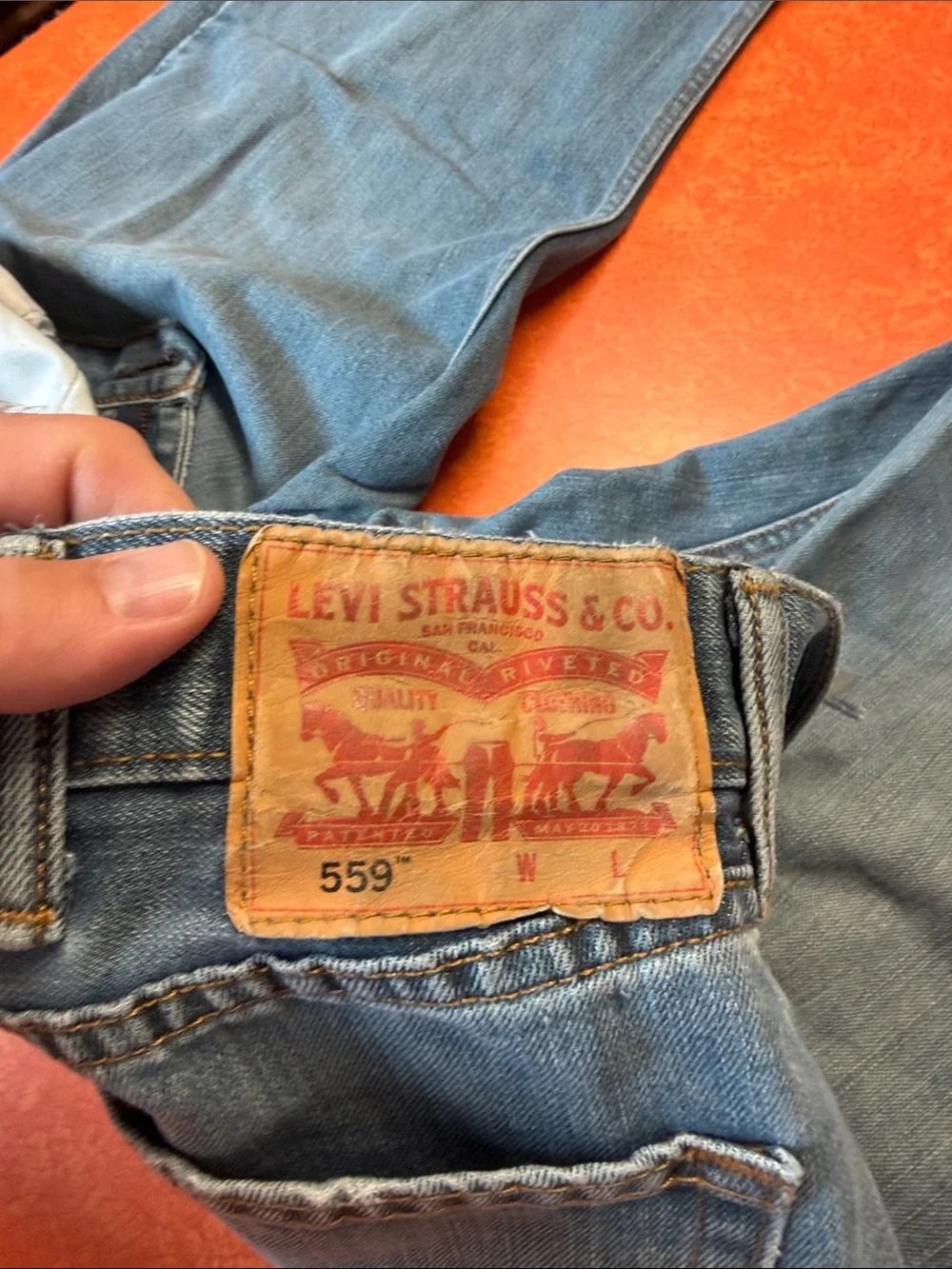 Levi's Men's Relaxed Wide-Leg Jeans in Light Blue